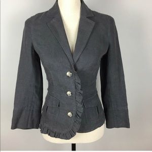 Anthropologie hei hei Gray Blazer.